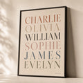 Sibling Names Custom Poster