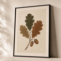 Acorn Oak Branch Poster
