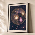 Disco Ball 70s Poster