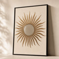Bohemian Brass Sun Mirror Poster
