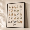 ABC Animal Alphabet Poster
