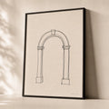 Architectural Arch Line Poster