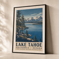 Lake Tahoe Mountain Lake Poster