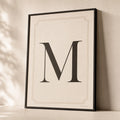 Family Initial Monogram Poster