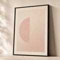 Pale Pink Half-Moon Soft Poster