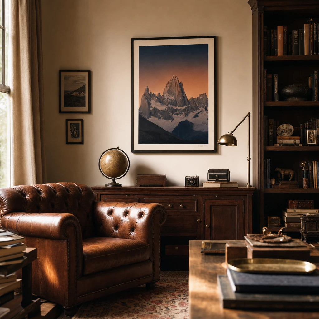 Patagonia Mountain — Vintage Travel Poster | Atelier Poster